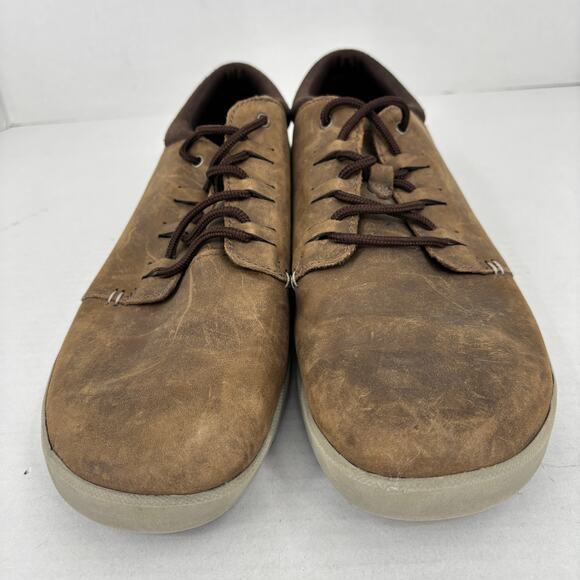 Merrell Freewheel Oxford Lace Up Sneaker Mens Size 11.5 Brown Distressed Leather - Picture 5 of 9